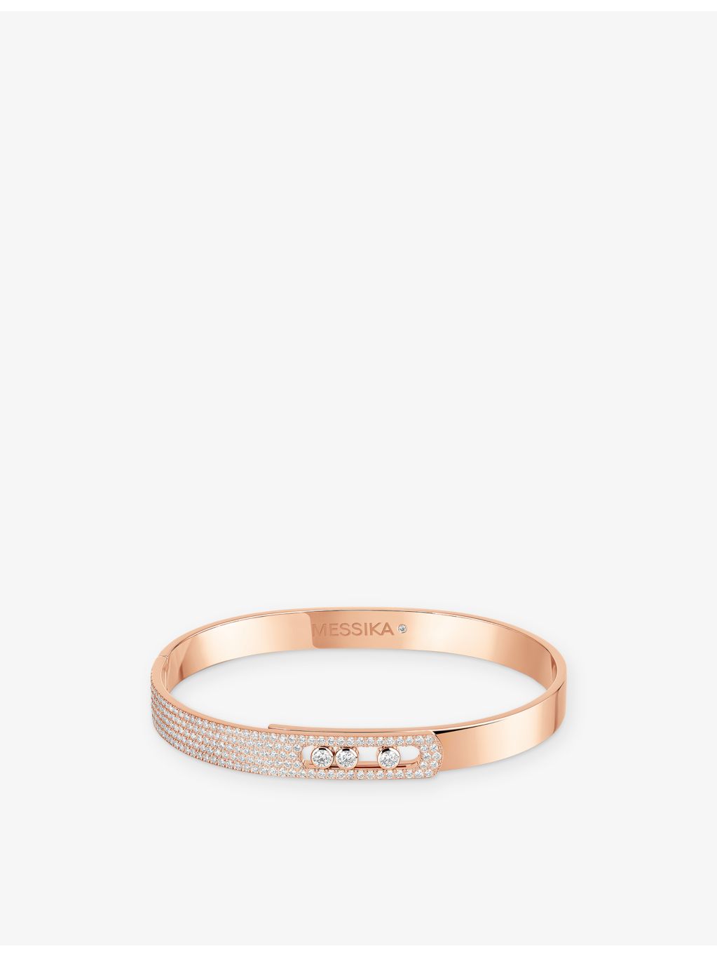 Messika Move Noa 18ct rose-gold 0.95ct diamond bangle - British product