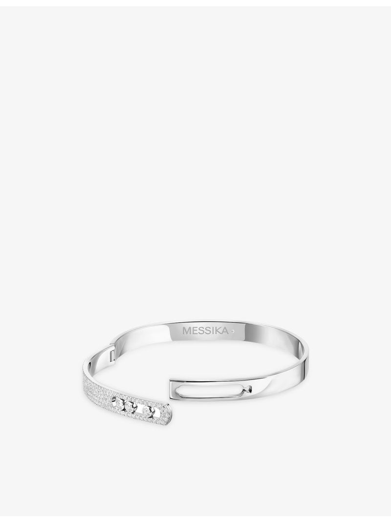 Messika Move Noa bangle 18ct white gold 1.18ct, imported from the UK