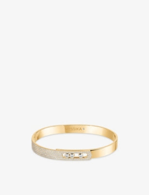 Messika Move Noa 18ct Yellow-Gold and 1.18ct Pavé-Diamond Bangle