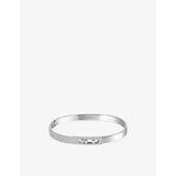Move Noa 18ct white-gold and 0.90ct pavé-diamond bangle - S