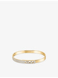 Messika Move Noa 18ct yellow gold diamond bangle, imported from the UK