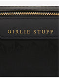 Anya Hindmarch Girlie Stuff logo-jacquard nylon pouch, imported from the UK