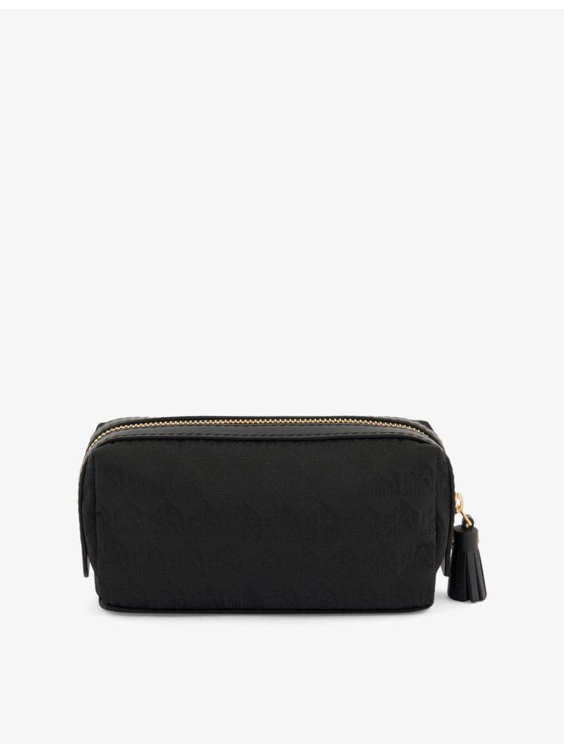Anya Hindmarch Girlie Stuff logo-jacquard nylon pouch, imported from the UK