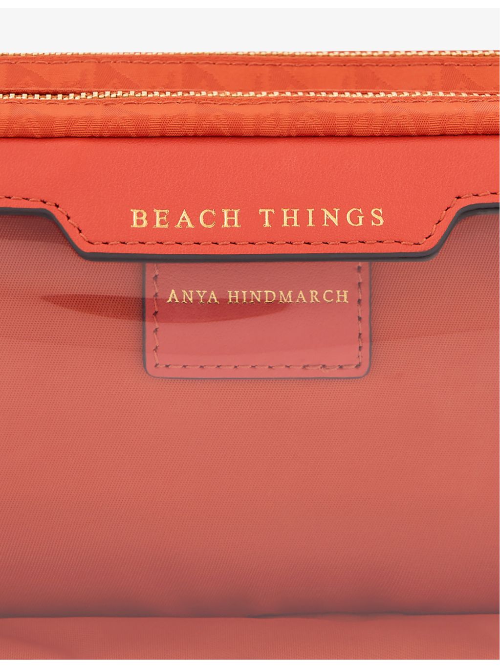 Anya Hindmarch Beach Things logo-jacquard nylon pouch - British product