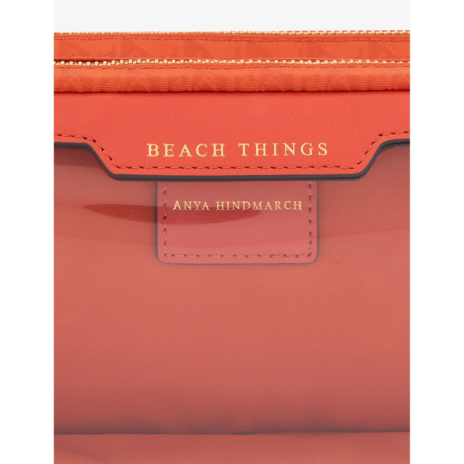 Anya Hindmarch Beach Things logo-jacquard nylon pouch - British product