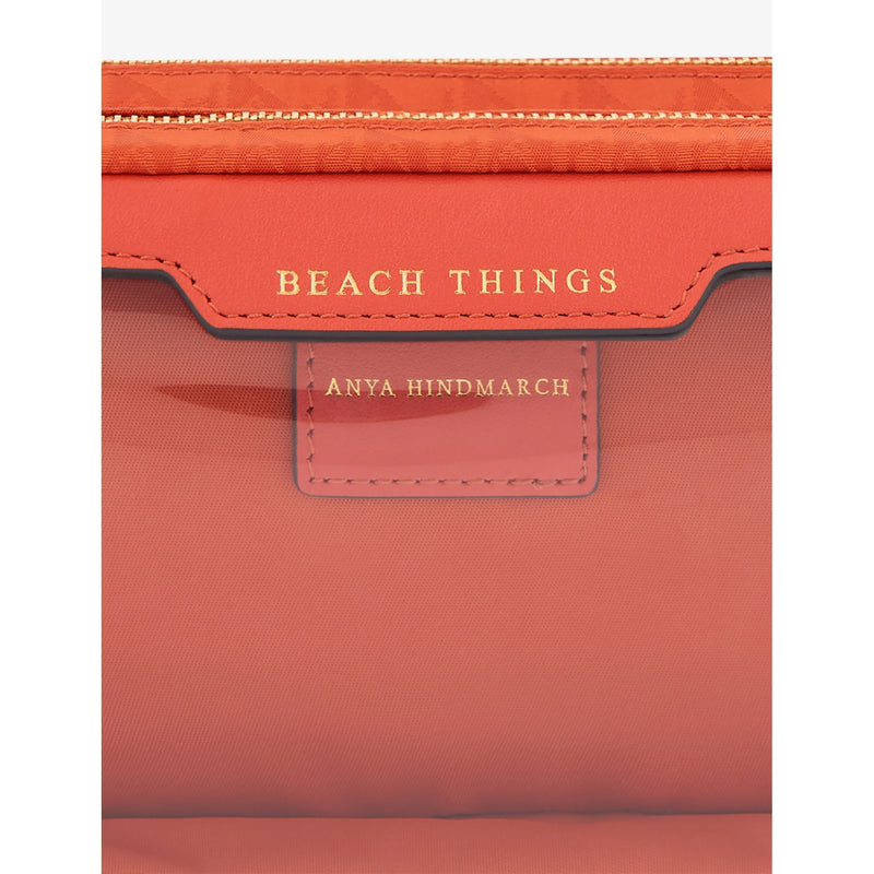 Anya Hindmarch Beach Things logo-jacquard nylon pouch - British product
