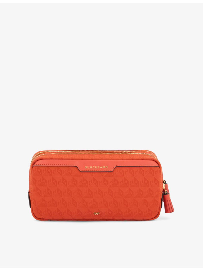 Anya Hindmarch Beach Things logo-jacquard nylon pouch - British product