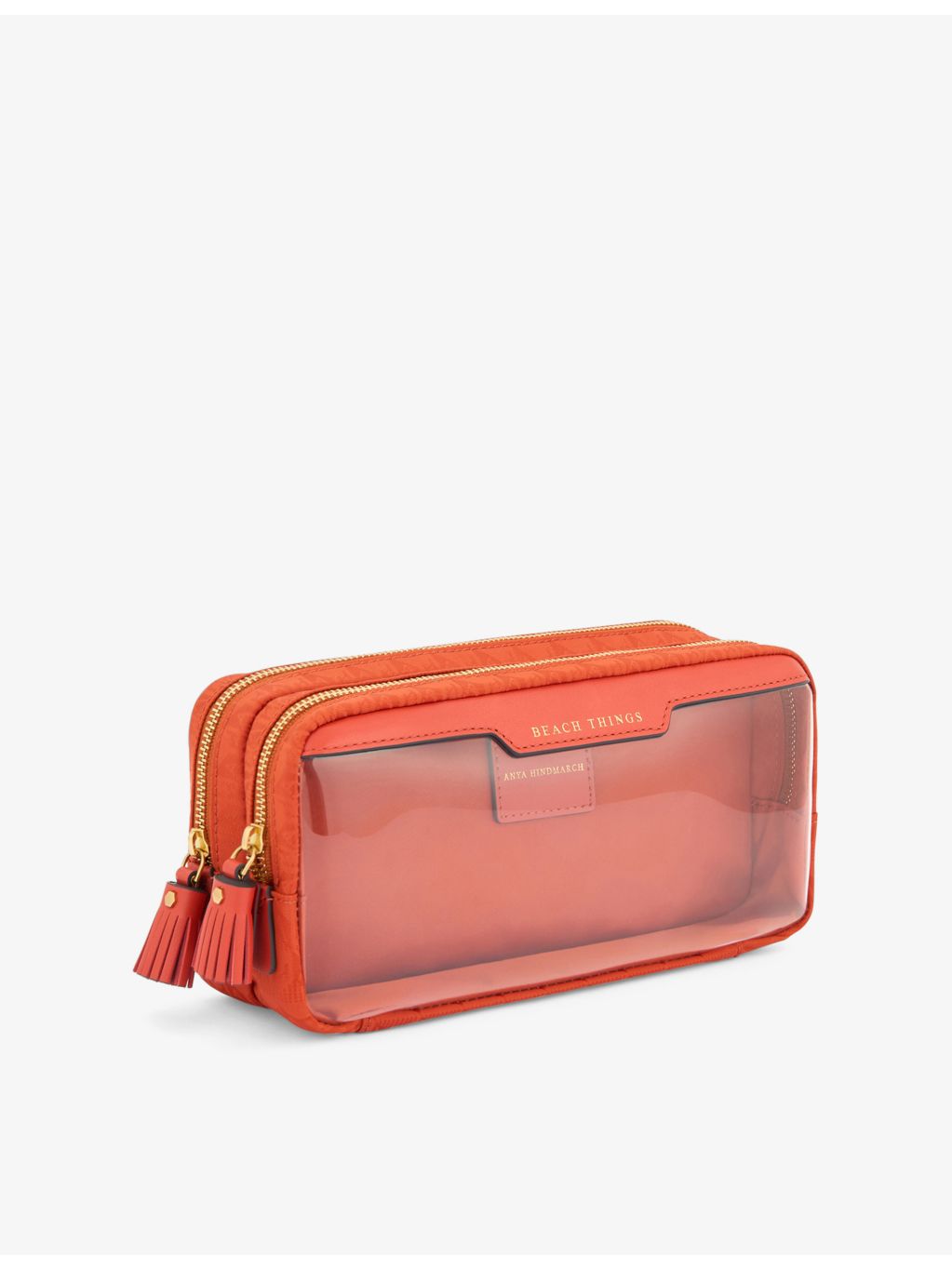 Anya Hindmarch Beach Things logo-jacquard nylon pouch - British product