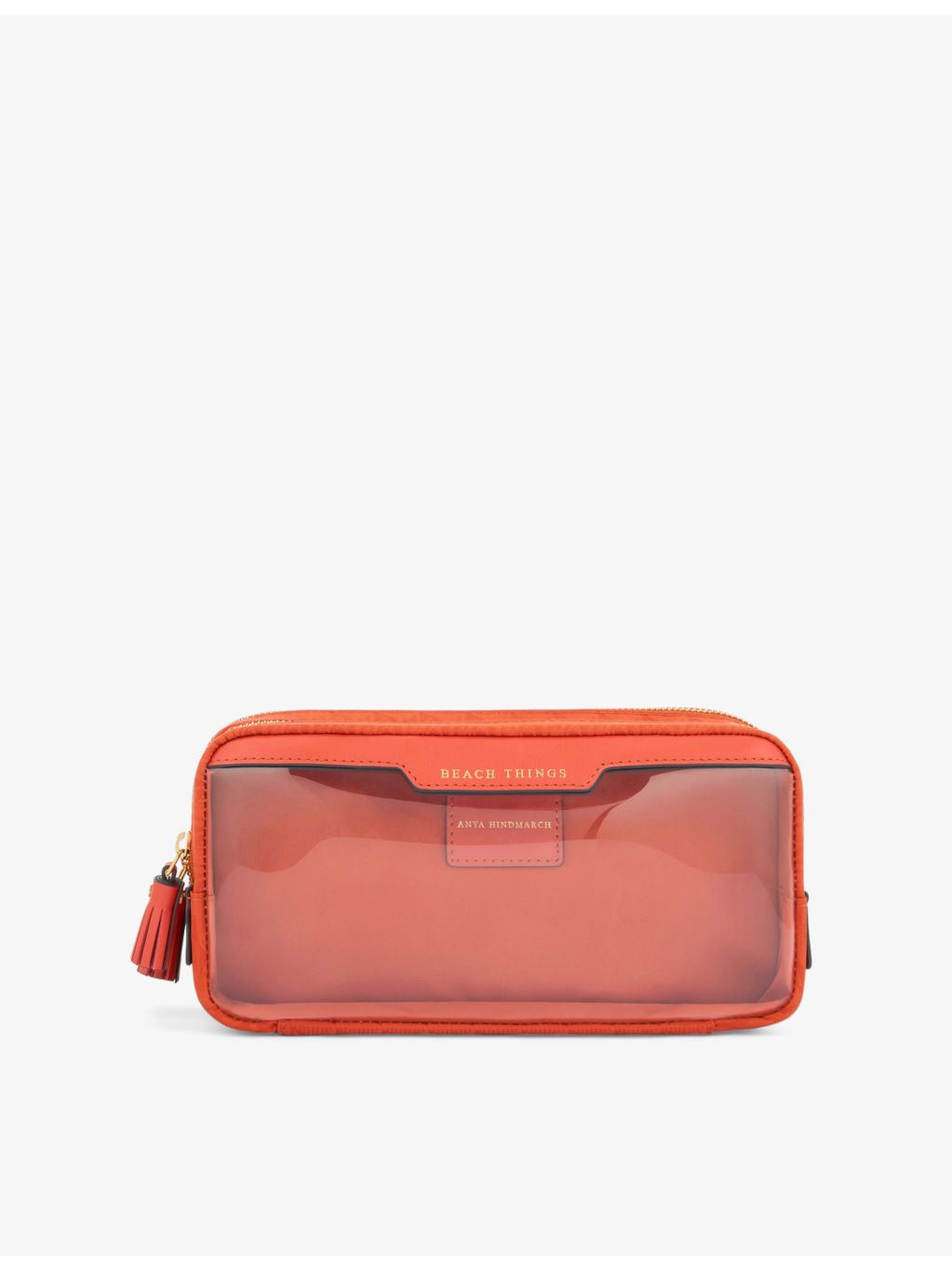 Anya Hindmarch Beach Things logo-jacquard nylon pouch - British product