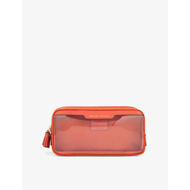Anya Hindmarch Beach Things logo-jacquard nylon pouch - British product