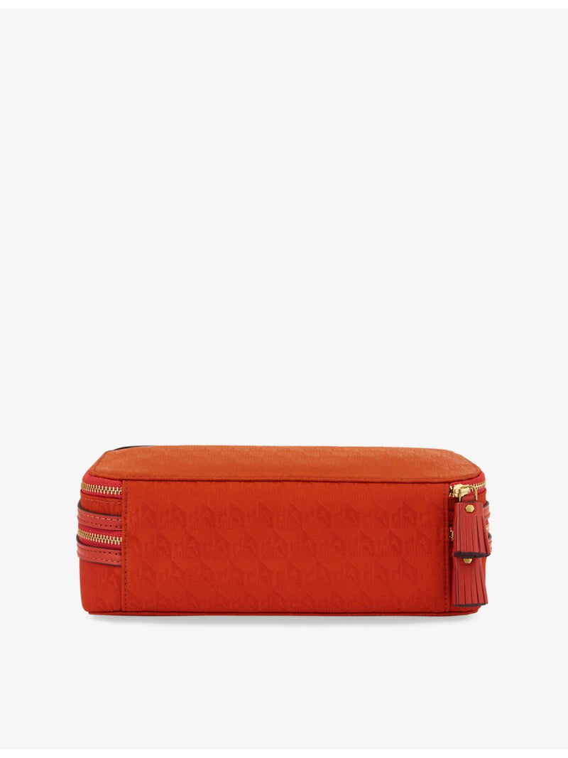 Anya Hindmarch makeup pouch in logo jacquard nylon (British brand)