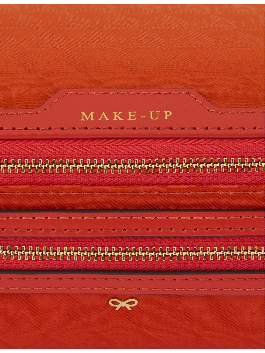Anya Hindmarch makeup pouch in logo jacquard nylon (British brand)