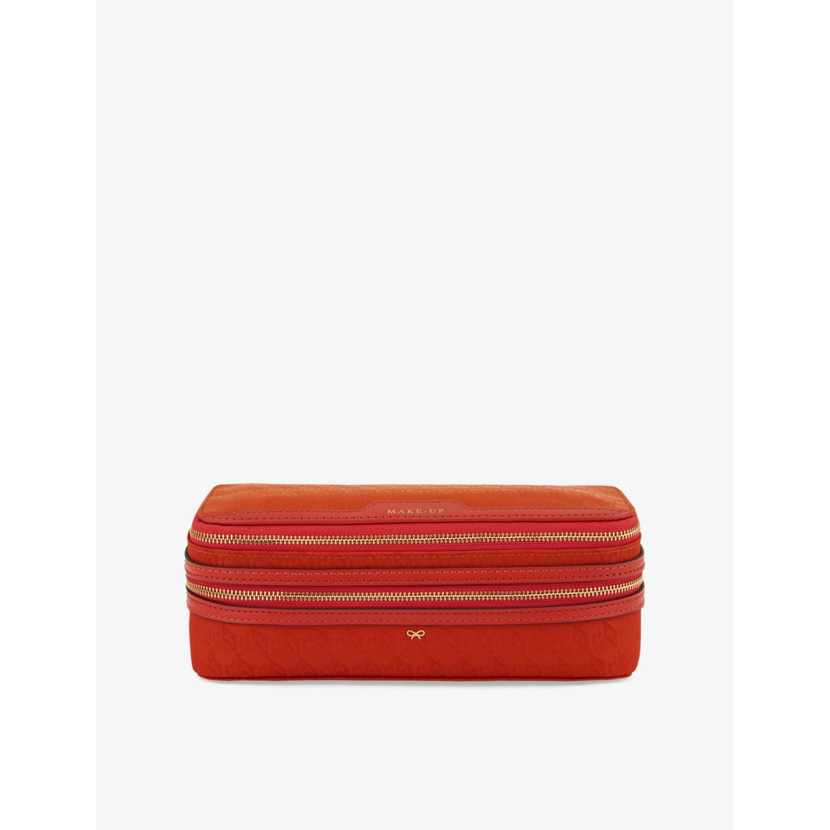 Anya Hindmarch makeup pouch in logo jacquard nylon (British brand)