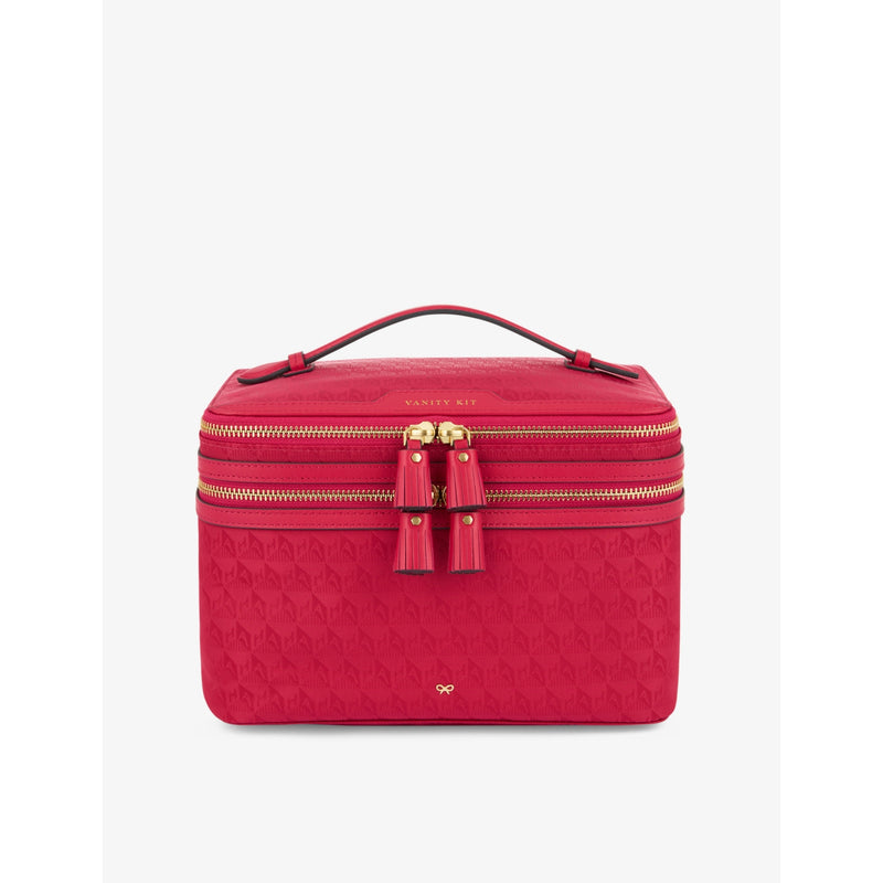 Anya Hindmarch logo-embossed nylon vanity kit - British product