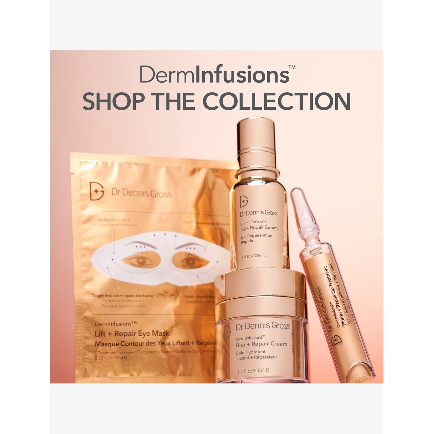 Dr Dennis Gross DermInfusions Blur + Repair cream 50ml (British brand)