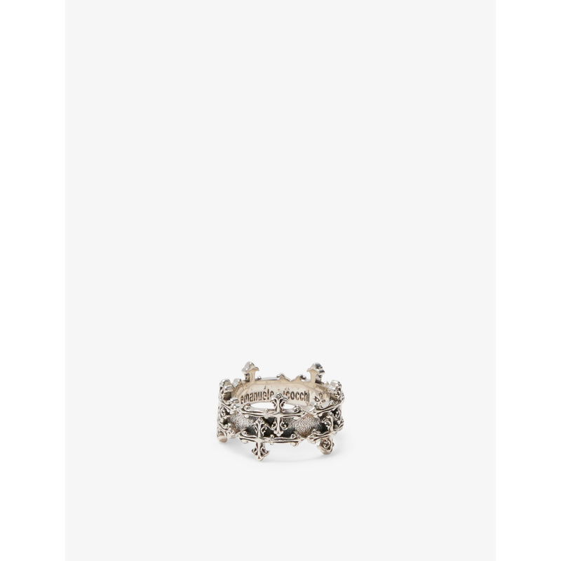 Avelli Cross sterling silver ring - S/T