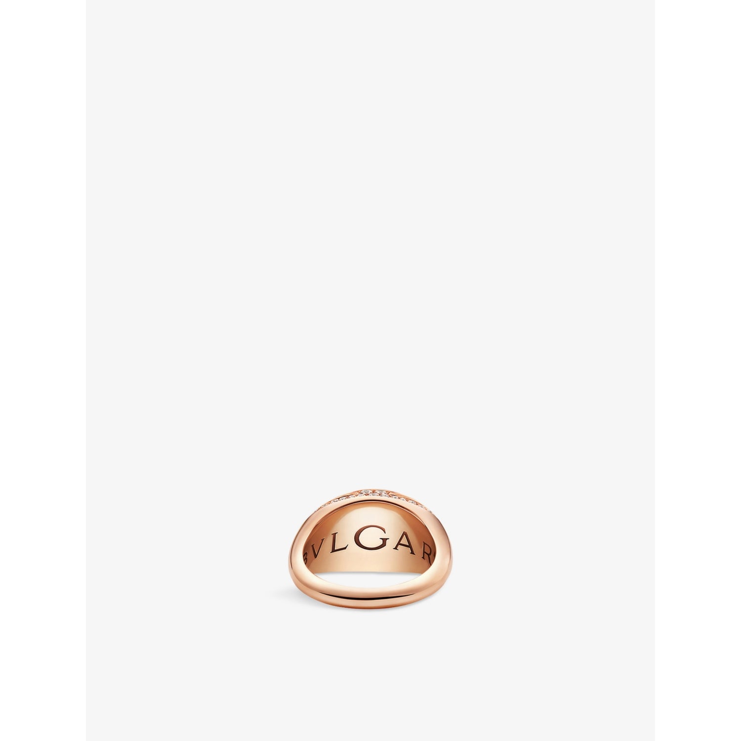 Bvlgari diamond ring 18ct rose gold 0.59ct, UK version