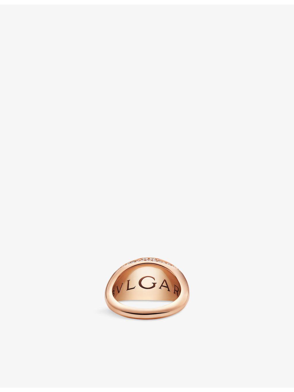 Bvlgari diamond ring 18ct rose gold 0.59ct, UK version