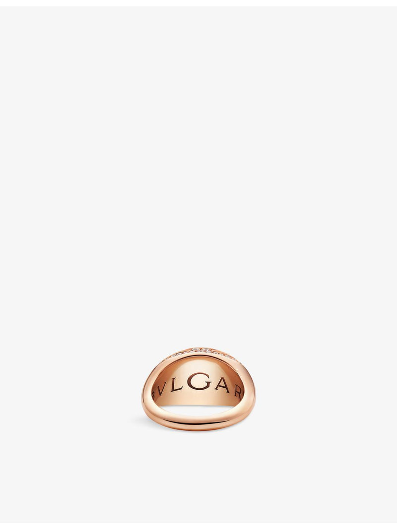 Bvlgari diamond ring 18ct rose gold 0.59ct, UK version