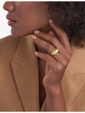 Bvlgari 0.59ct pavé diamond ring 18ct yellow gold - British product