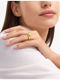 Bvlgari 0.59ct pavé diamond ring 18ct yellow gold - British product