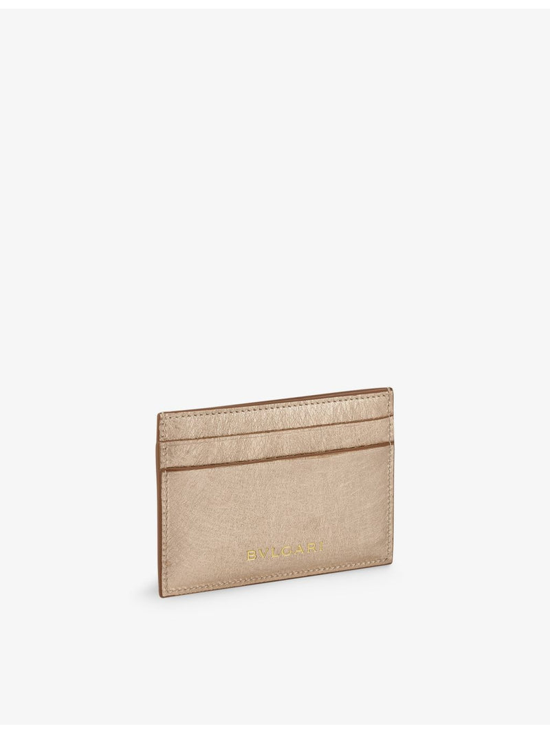 Bvlgari Serpenti Forever metallic leather card holder, imported from the UK