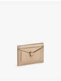 Bvlgari Serpenti Forever metallic leather card holder, imported from the UK