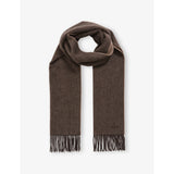 Picton Wool and Cashmere Scarf - CHARCOAL