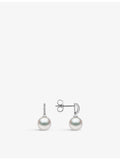 Yoko London pearl and diamond earrings in 18ct white gold (British brand)