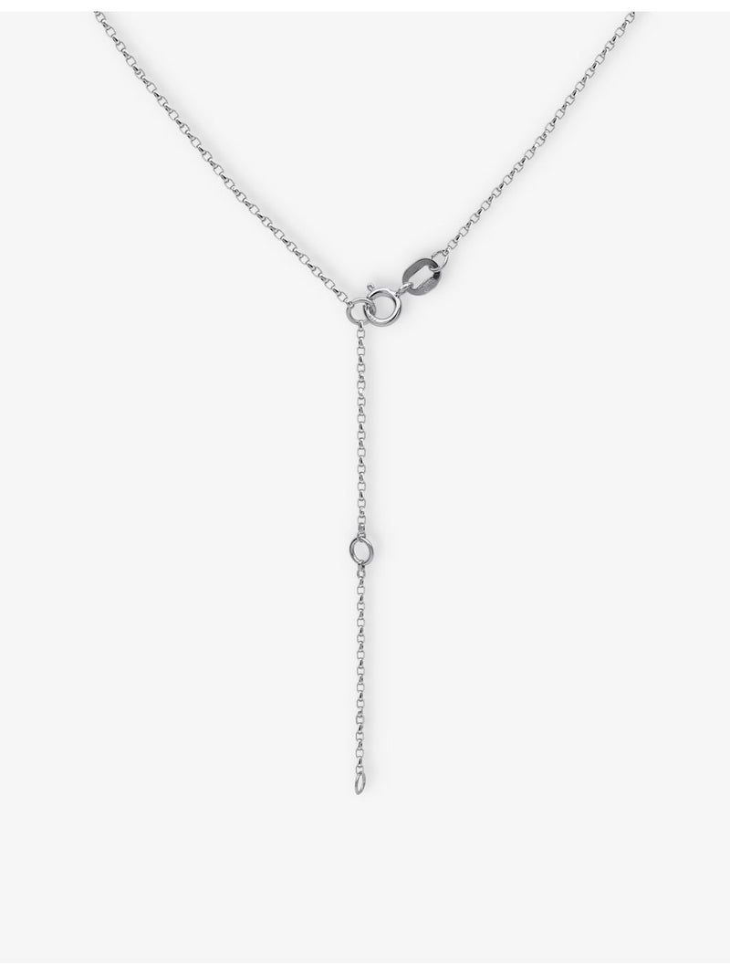 Yoko London Akoya pearl 18ct white gold diamond necklace 45cm, UK version