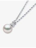 Yoko London 18ct white gold Akoya pearl diamond necklace (British brand)