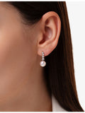 Yoko London 18ct white gold Akoya pearl diamond drop earrings, UK version