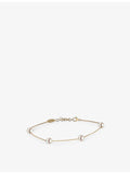 Yoko London 18ct gold and freshwater pearl bracelet, imported from the UK