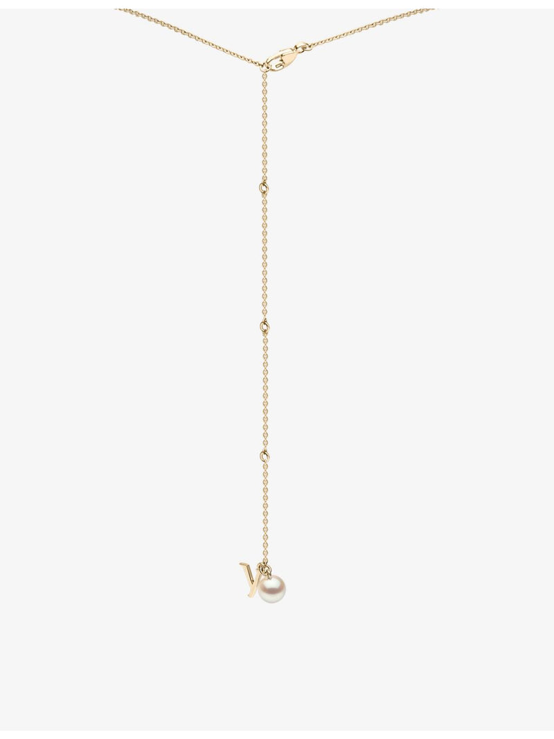 Yoko London freshwater pearl diamond necklace 18ct yellow gold, UK version