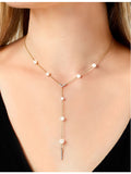 Yoko London freshwater pearl diamond necklace 18ct yellow gold, UK version
