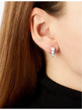 Yoko London 18ct white gold Akoya pearl diamond stud earrings, UK version