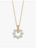 Yoko London diamond and Akoya pearl pendant necklace, imported from the UK