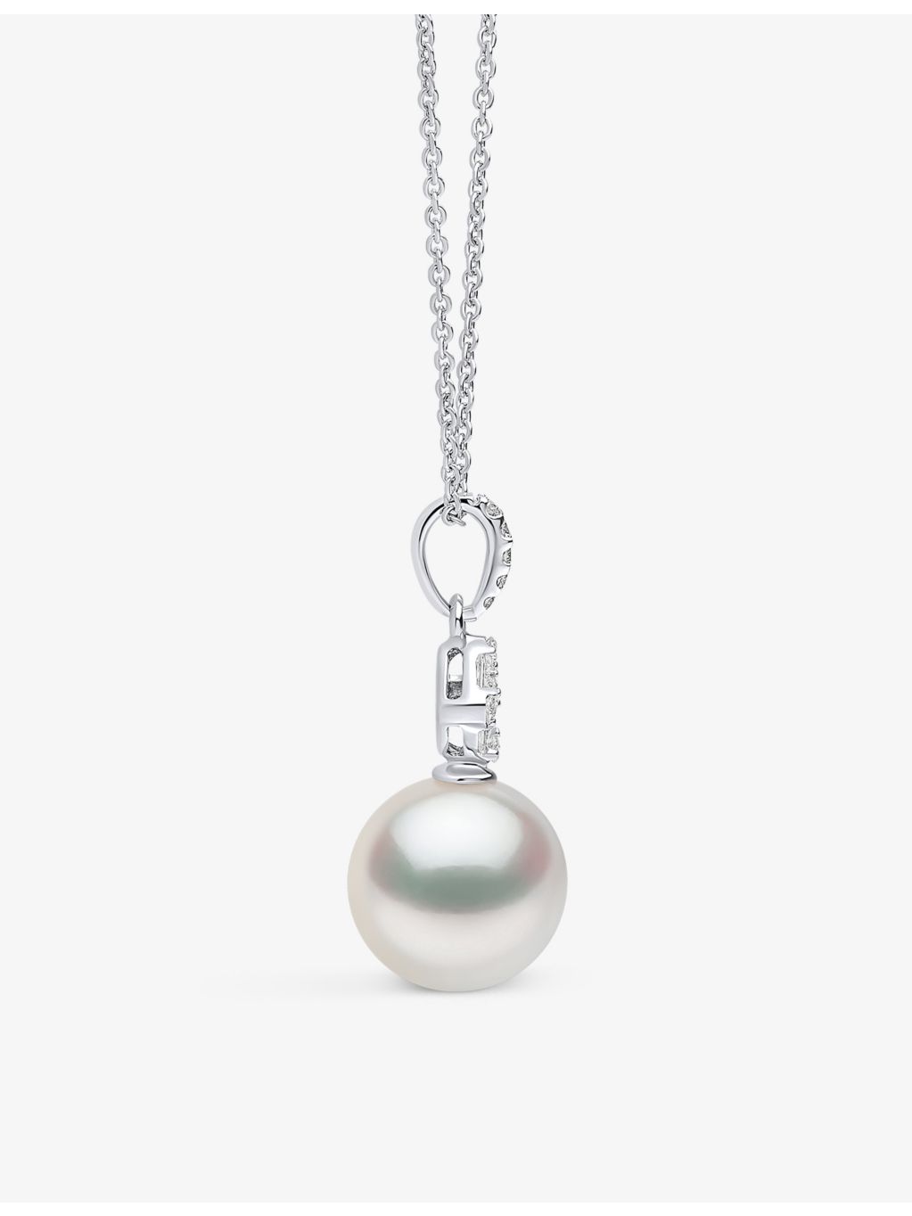 Yoko London Starlight pendant necklace South Sea pearl 0.22ct diamond, UK version