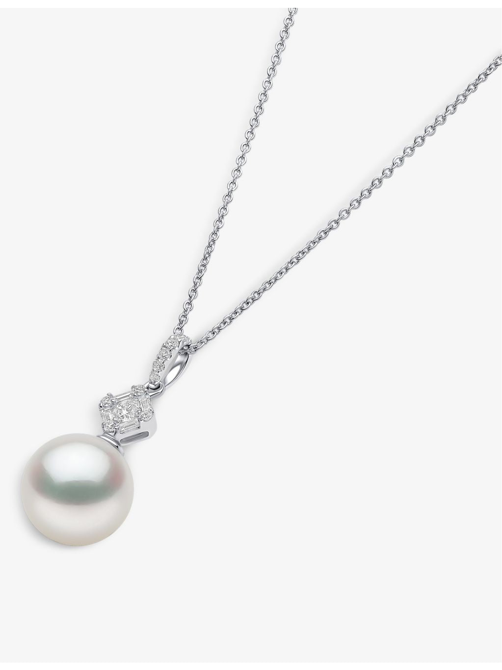 Yoko London Starlight pendant necklace South Sea pearl 0.22ct diamond, UK version
