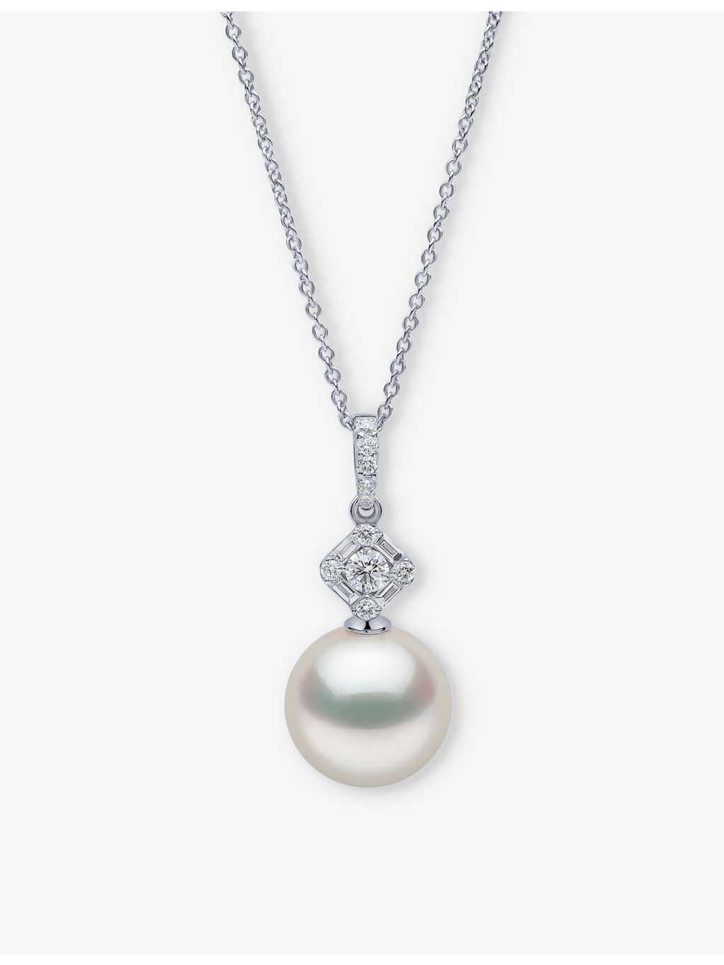 Yoko London Starlight pendant necklace South Sea pearl 0.22ct diamond, UK version