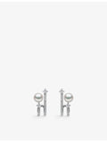 Yoko London Akoya pearl diamond earrings 0.75ct, imported from the UK