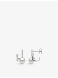 Yoko London Akoya pearl diamond earrings 18ct white-gold (British brand)