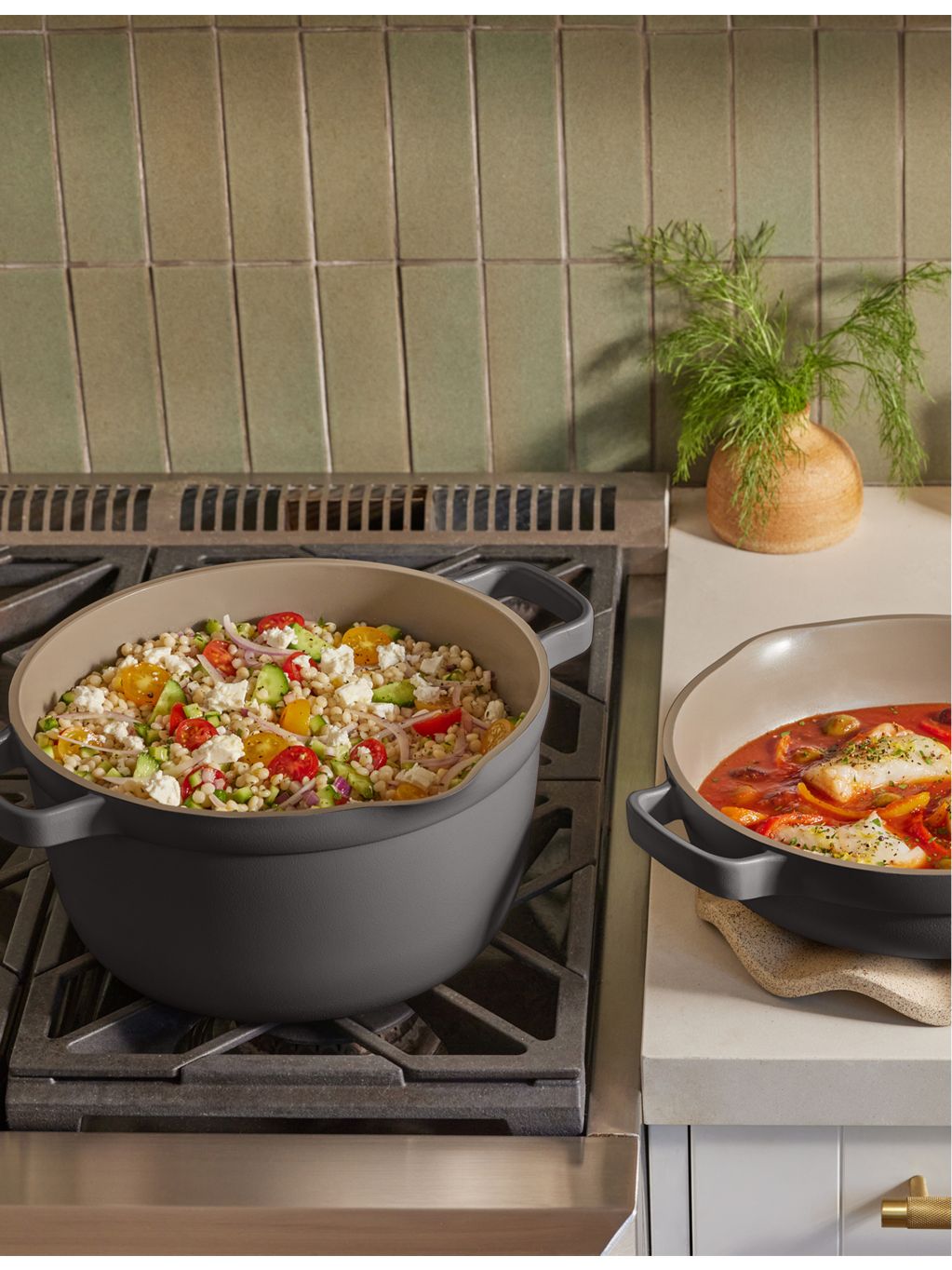 Our Place Home Cook Duo two-piece ceramic cookware set, UK version