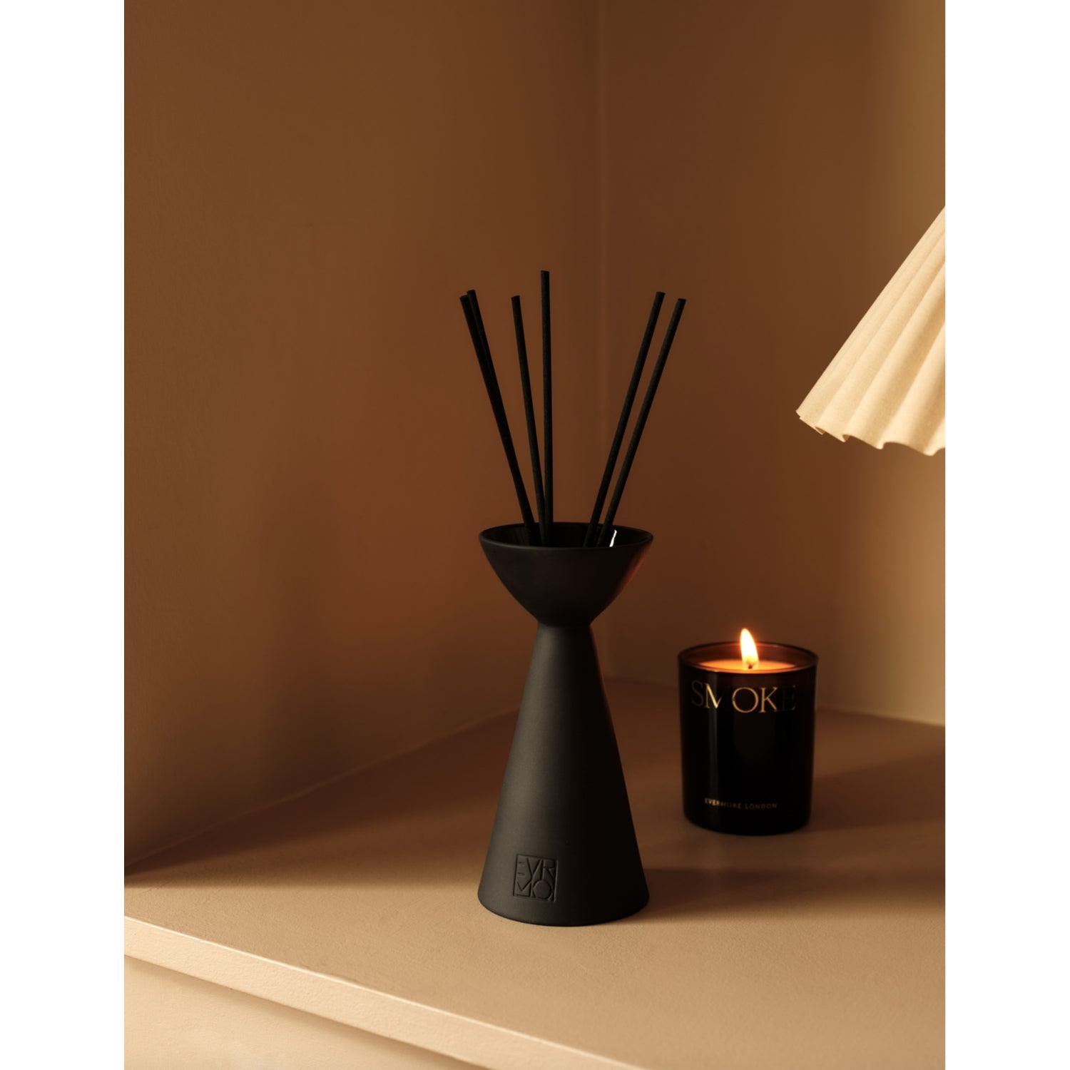 Evermore Ember Fire and Burnt Amber reed diffuser 150ml, UK version