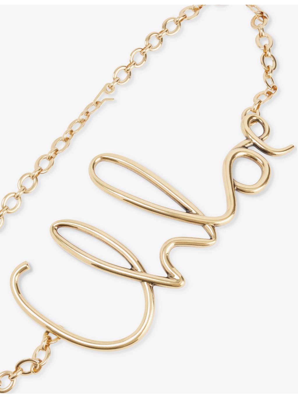Chloé brass belt 90cm gold-tone chain (British brand)