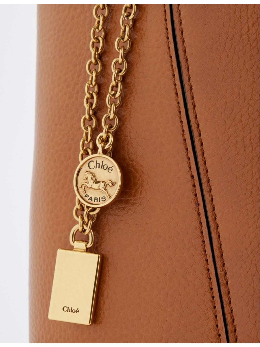 Chloe Spin medium leather tote bag - British product
