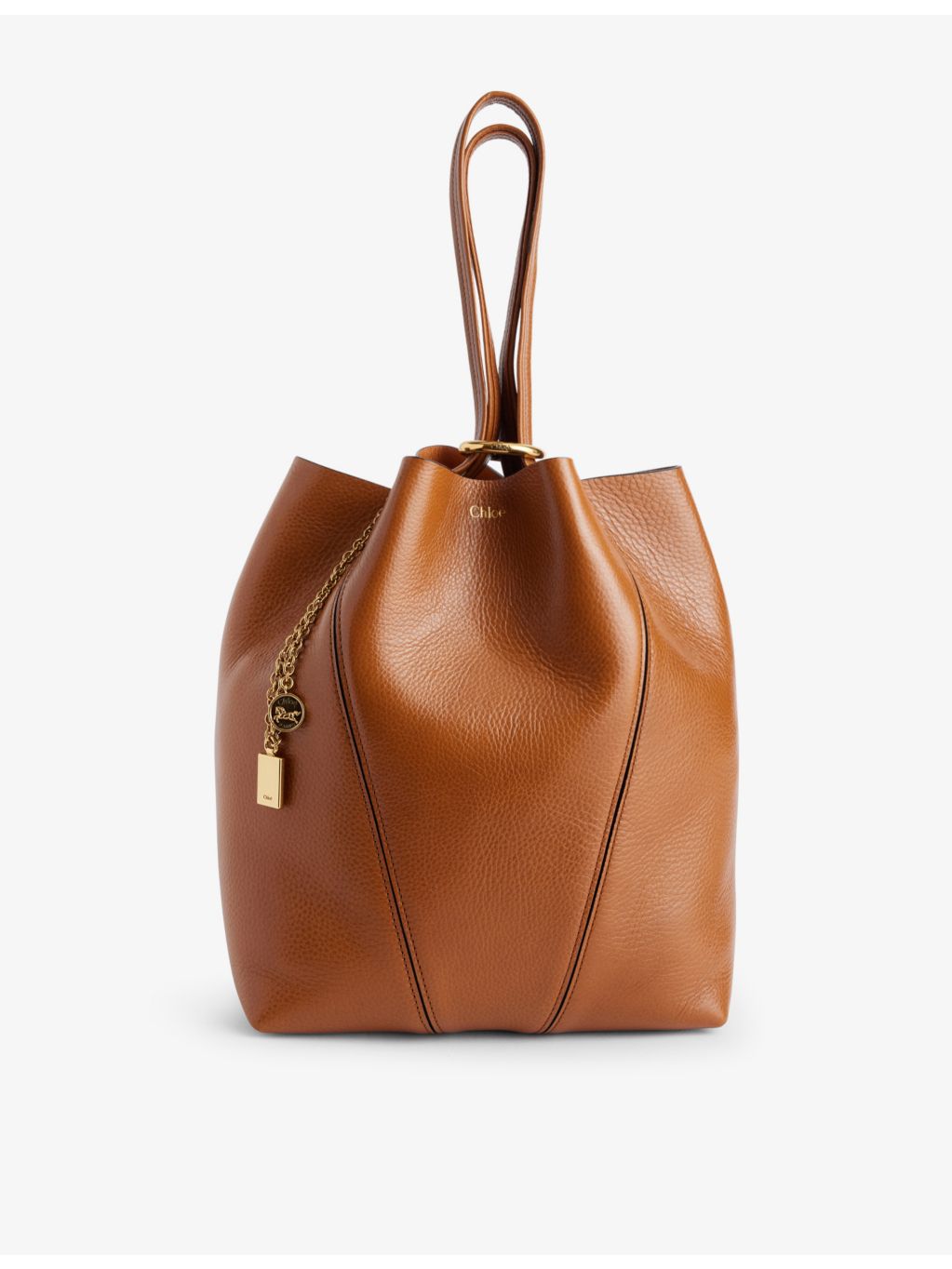Chloe Spin medium leather tote bag - British product