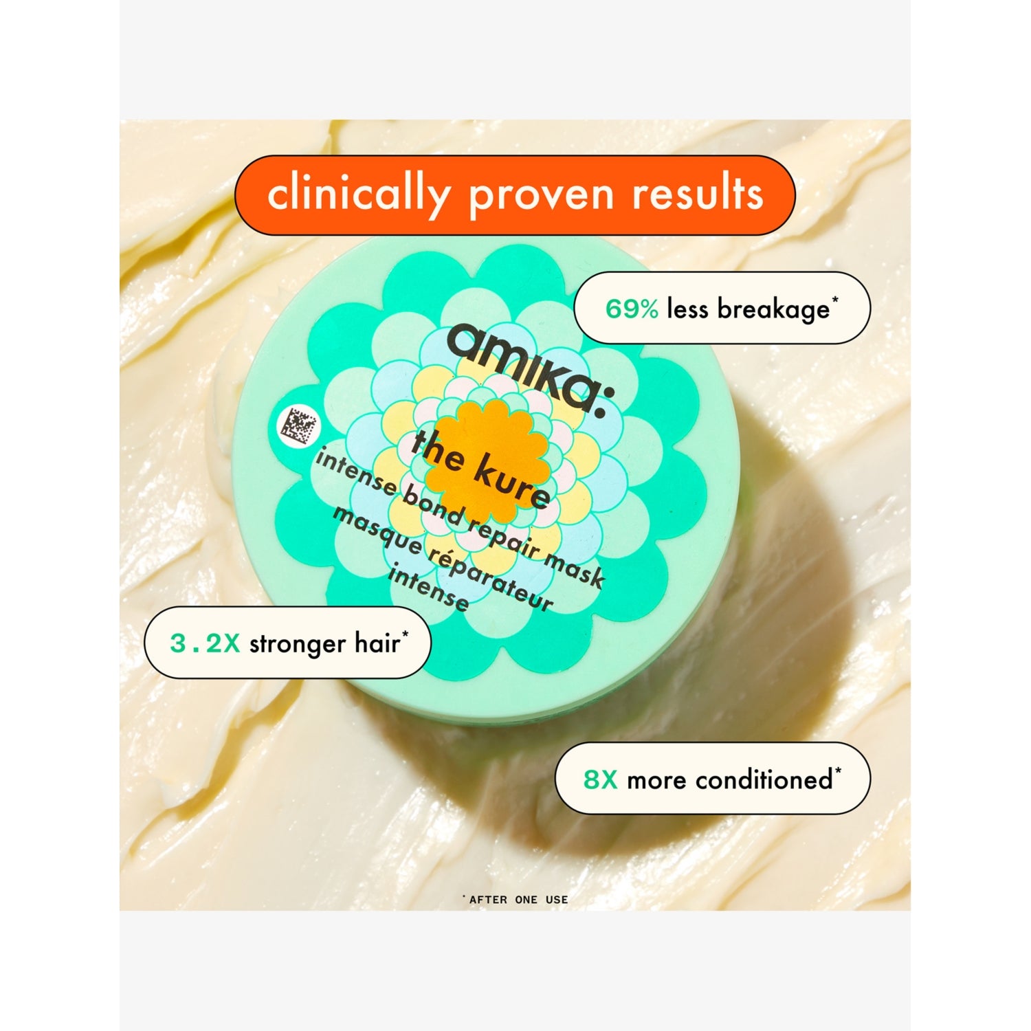 amika The Kure bond repair mask 250ml (British brand)