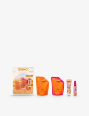 amika Signature Saviors trial set with travel sizes, imported from the UK