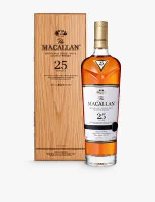 Macallan 25 Year Old Sherry Oak whisky 700ml, UK version